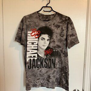 Michael Jackson Bad Tour 1988 Tie Dye T-Shirt Men's Size Medium